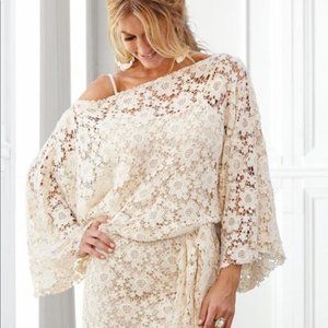Venus Cream Crochet Lace Dress